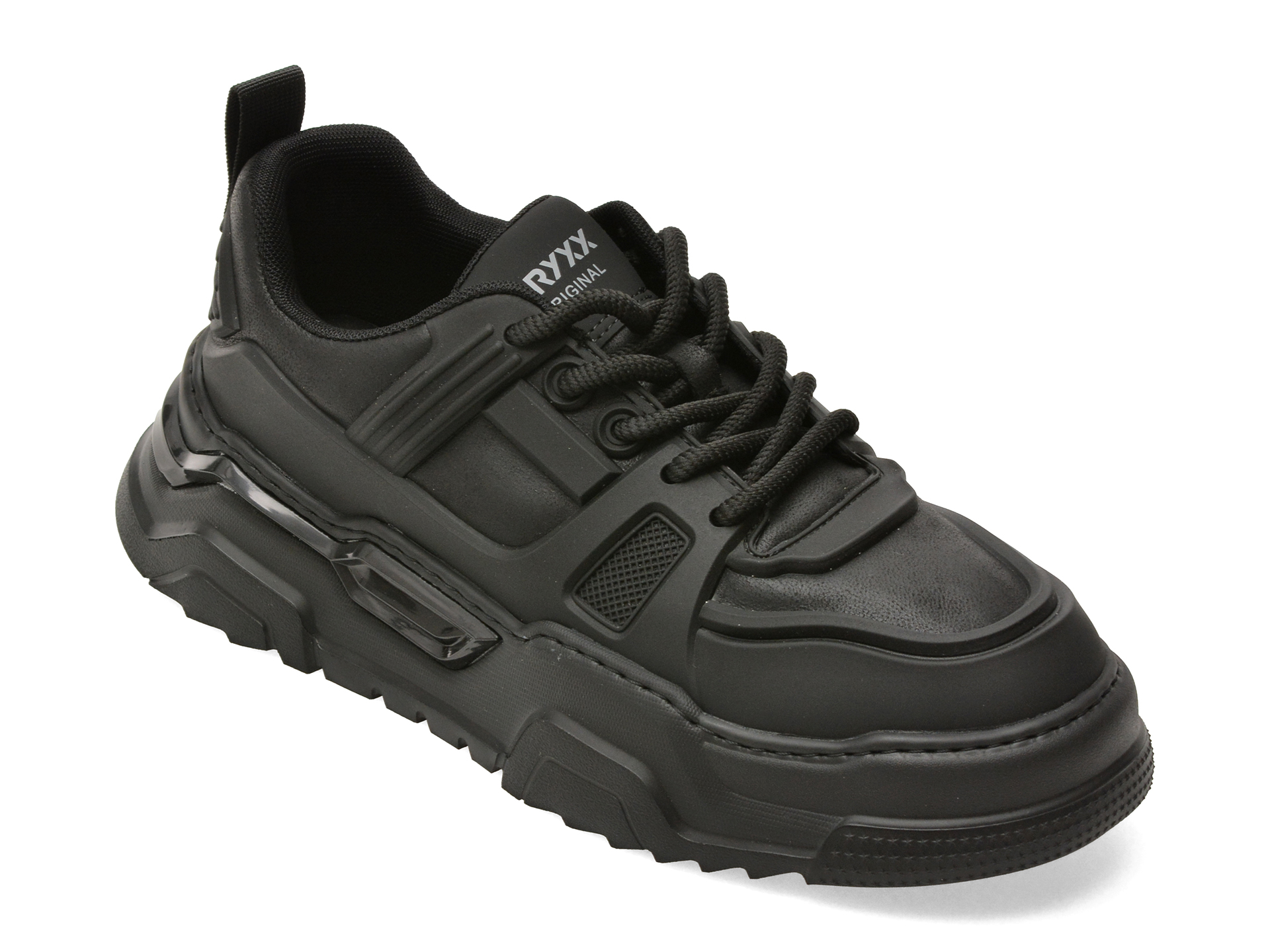 Pantofi sport GRYXX negri, 99005, din piele ecologica