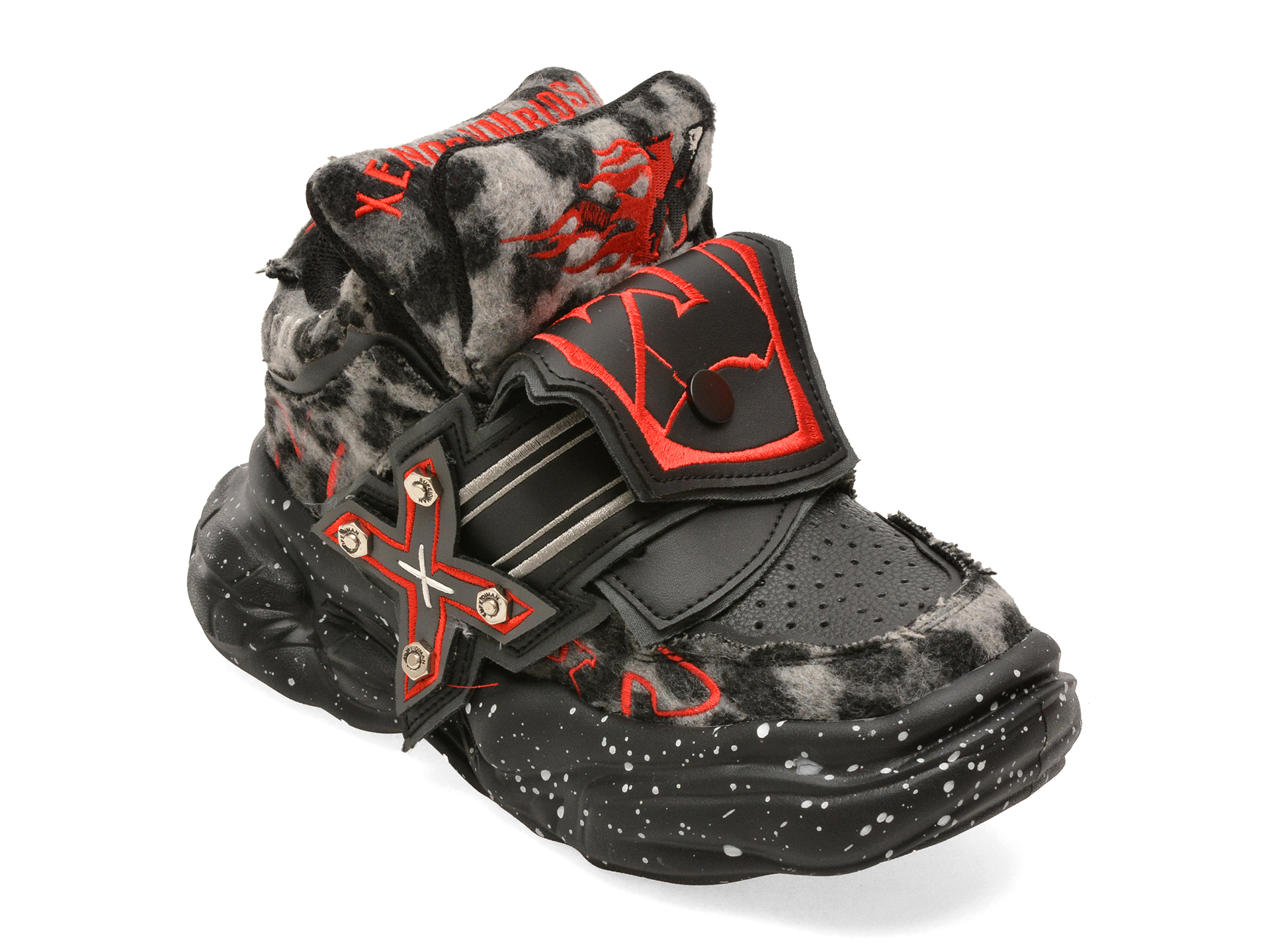 Pantofi sport GRYXX negri, 6668, din material textil