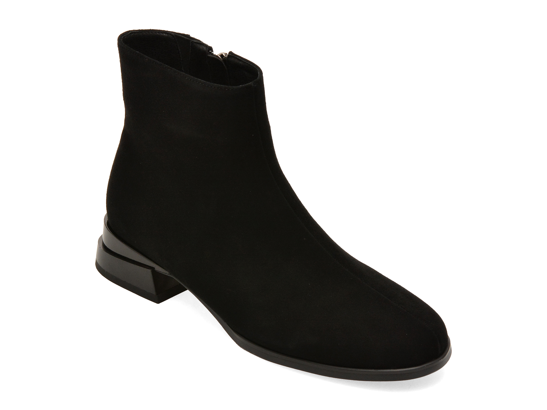 Botine FLAVIA PASSINI negre, AC6280, din piele intoarsa