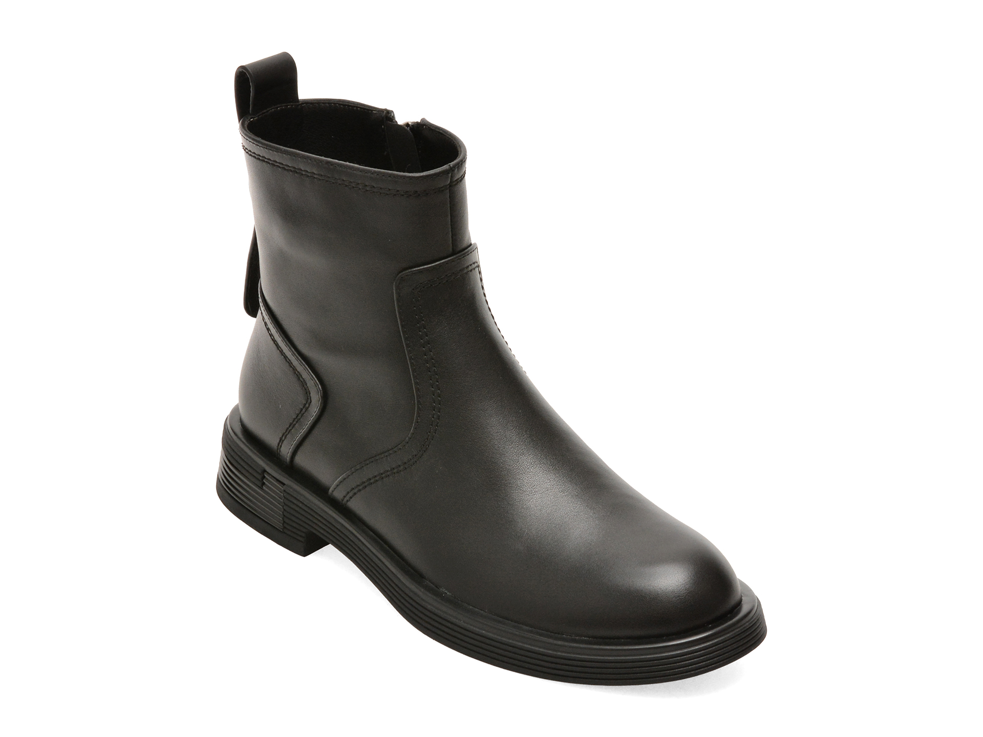 Ghete EPICA negre, 106930B, din piele naturala