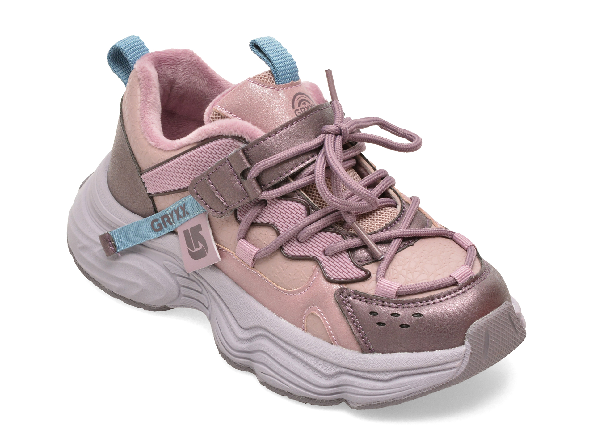Pantofi sport GRYXX roz, WD002, din piele ecologica