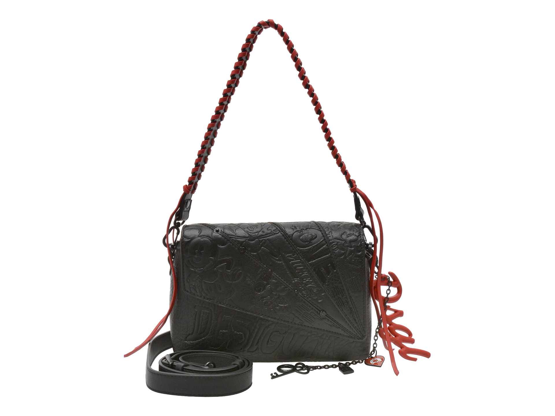 Geanta DESIGUAL neagra, WAXP76, din piele ecologica