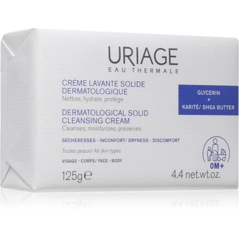Uriage DERM-PHY Dermatological Solid Cleansing Cream crema demachianta delicata 125 g