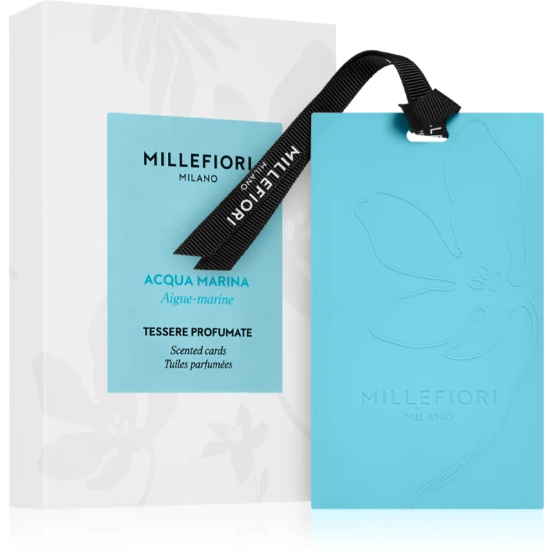 Millefiori Acqua Marina Laundry card parfumat 3 buc