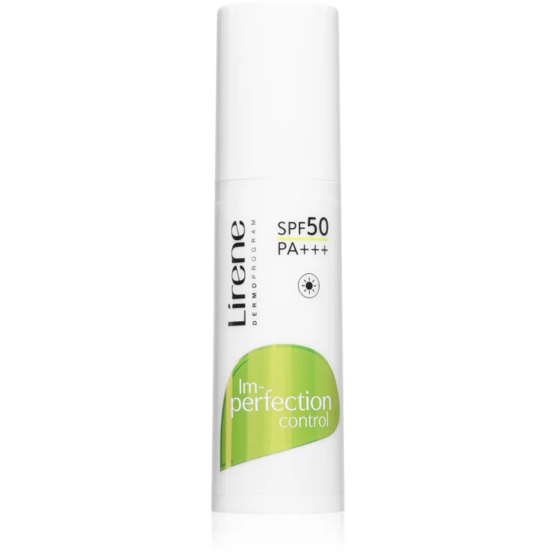Lirene Imperfection Control Day Cream SPF 50 crema de zi protectoare pentru ten gras și mixt SPF 50 40 ml