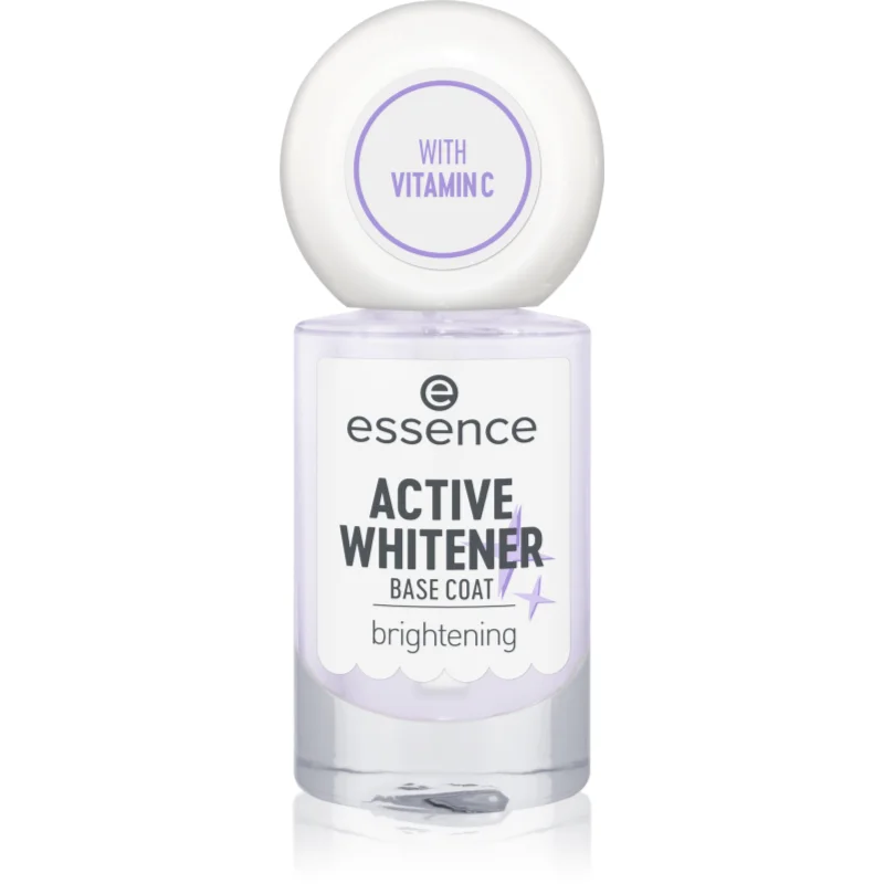 essence Active Whitener Base Coat lac intaritor de baza pentru unghii cu efect de albire 8 ml