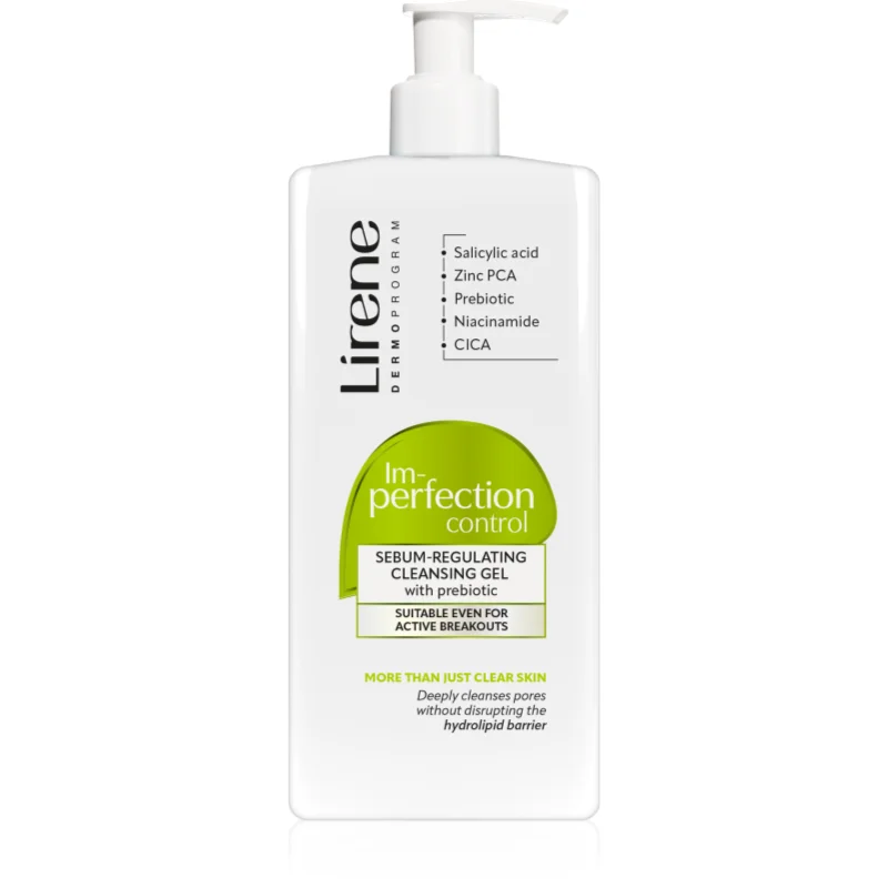 Lirene Imperfection Control Cleansing Gel gel de curățare blând pentru ten gras si problematic 300 ml