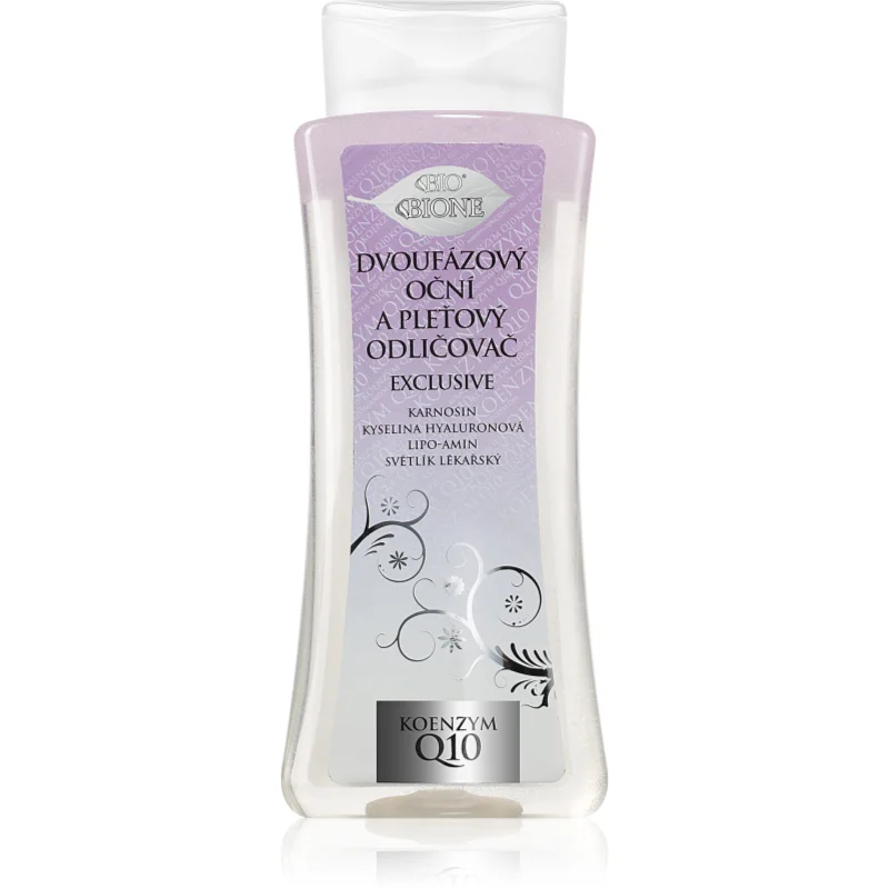 Bione Cosmetics Exclusive Q10 demachiant in doua faze pentru ochi 255 ml