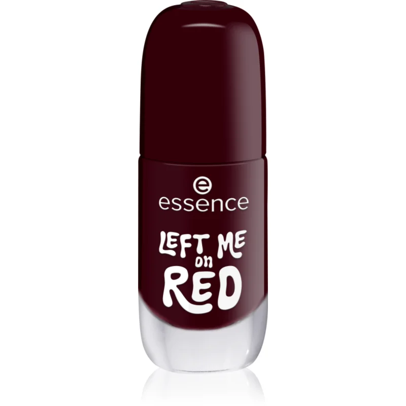 essence Gel Nail Polish lac de unghii sub forma de gel culoare 12 LEFT ME on RED 8 ml