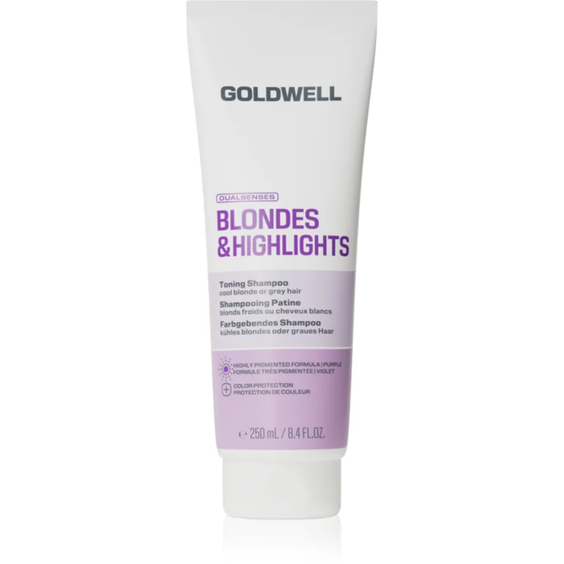 Goldwell Dualsenses Blondes & Highlights Toning Shampoo sampon tonifiant cu violete 250 ml