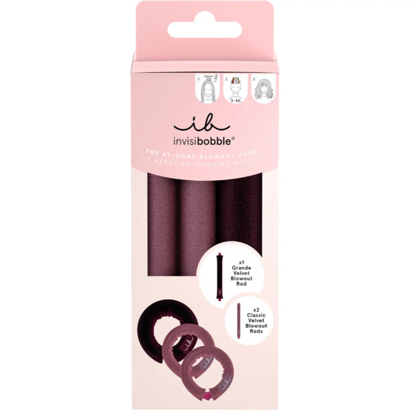 invisibobble Blow Secret set de bigudiuri din catifea pentru ondularea părului