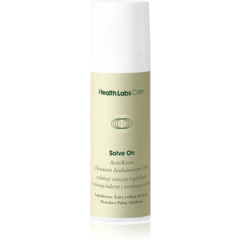 Health Labs Care Solve On cremă pentru față impotriva imperfectiunilor pielii cauzate de acnee 30 ml
