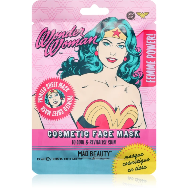 Mad Beauty DC Femme Power Wonder Woman mască textilă hidratantă 25 ml