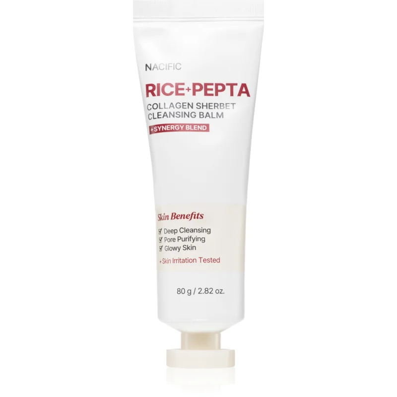 Nacific Rice + Pepta Collagen Sherbet Cleansing Balm Balsam pentru curatare intensa cu efect de hidratare 80 g