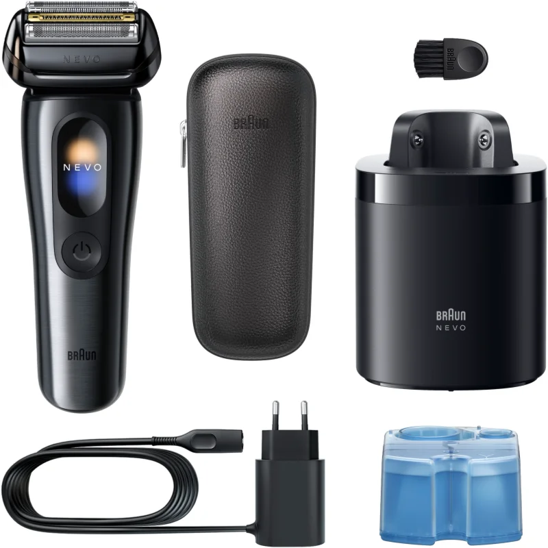 Braun NEVO 15010C Aparat de bărbierit electric cu stație pentru curățare și încărcare 1 buc