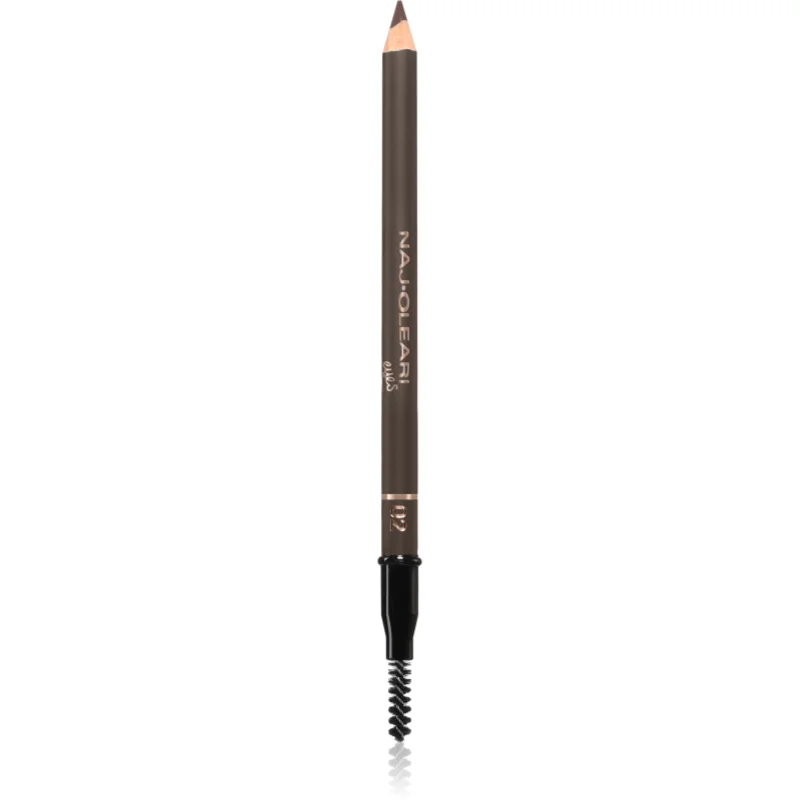 Naj Oleari Fill-in Brow Pencil creion pentru sprancene cu pensula pentru femei 02 Light Brown 1.1 g