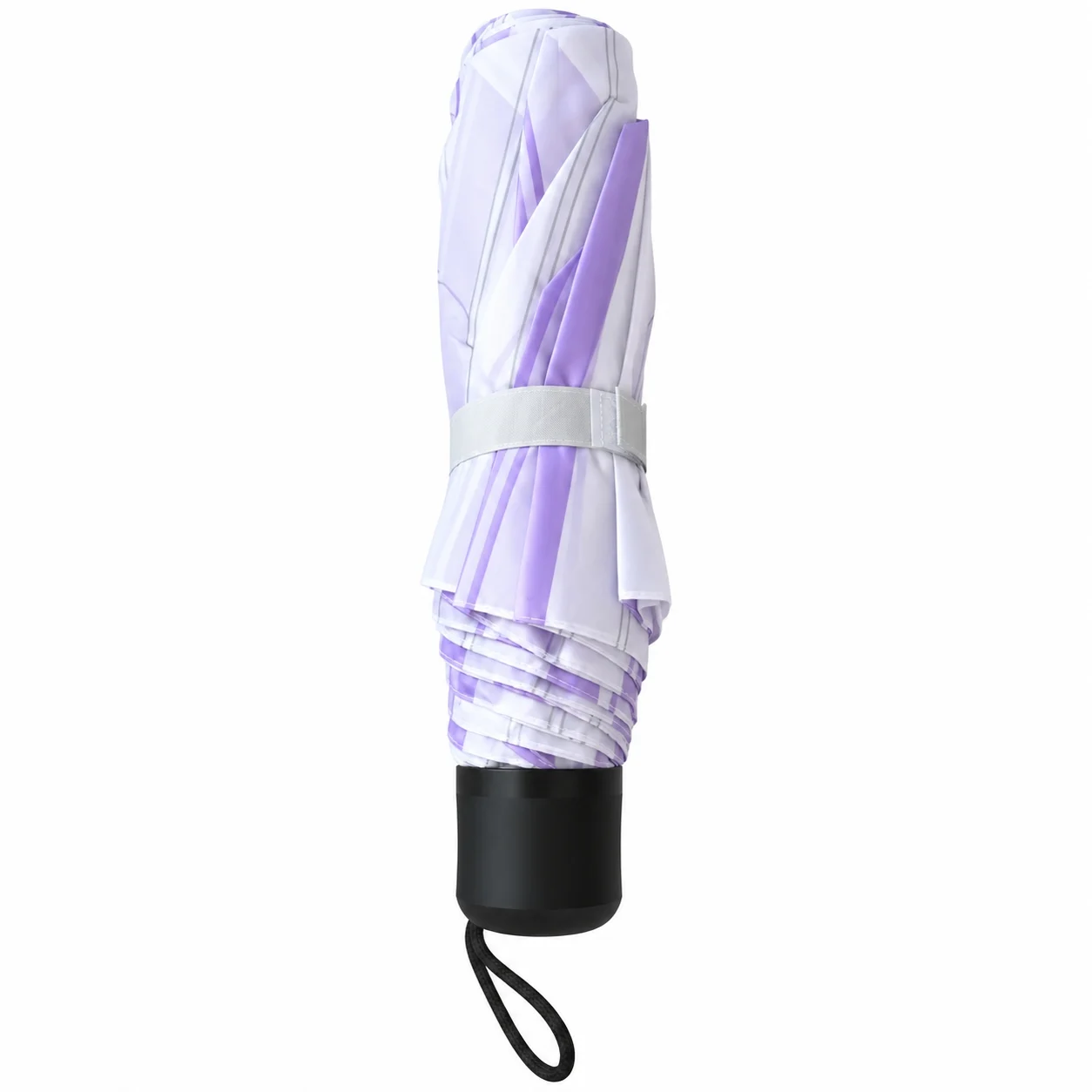 Umbrela pliabila pentru ploaie, 8 spite, diametru 97 cm, UMB050, Mov / Alb
