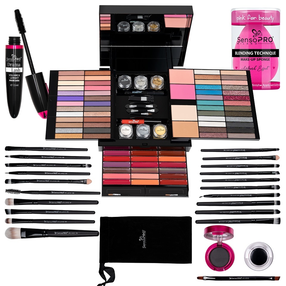 Set Machiaj Goddess Glam SensoPRO Milano + CADOU