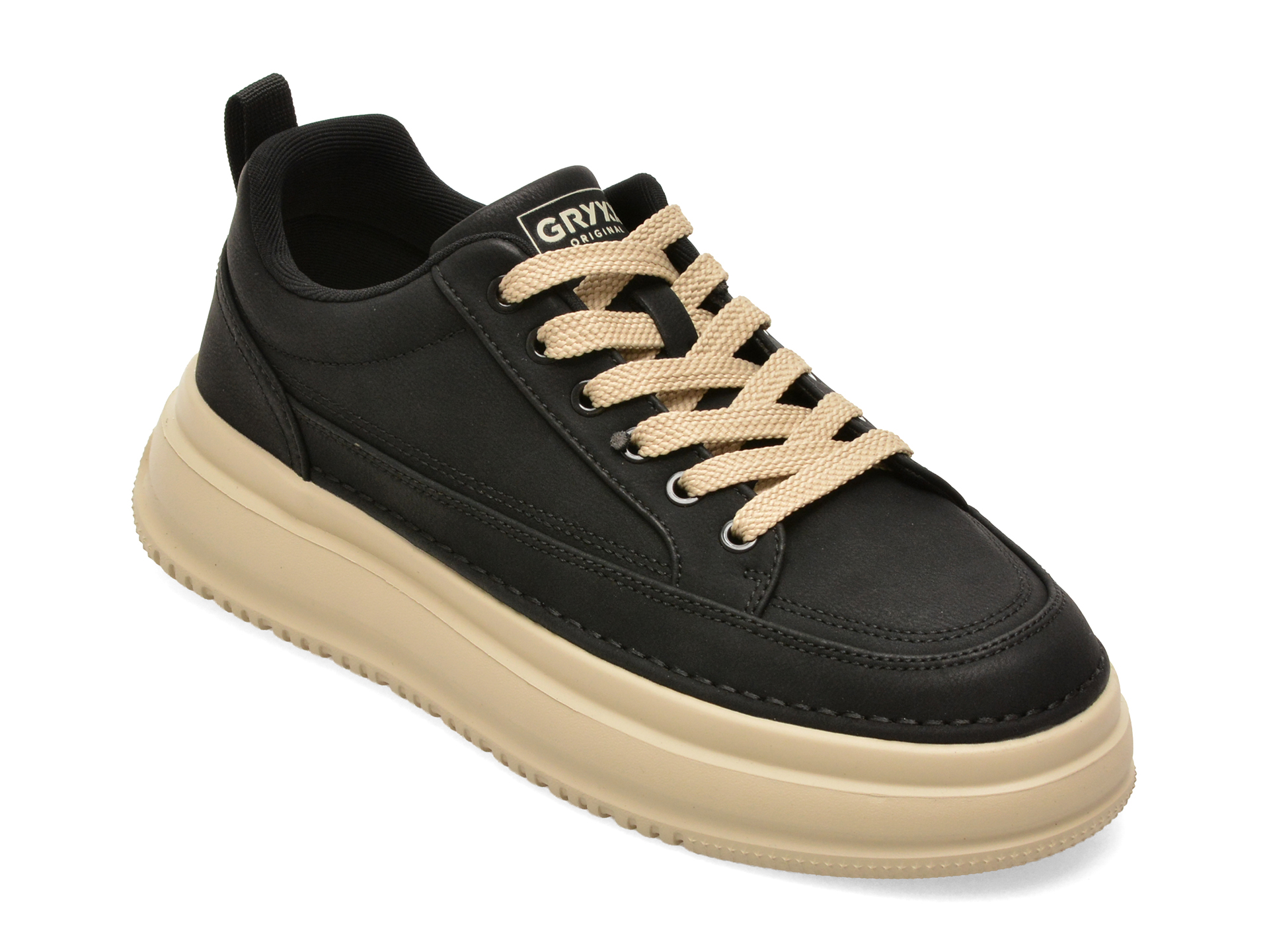 Pantofi sport GRYXX negri, F8956, din piele naturala
