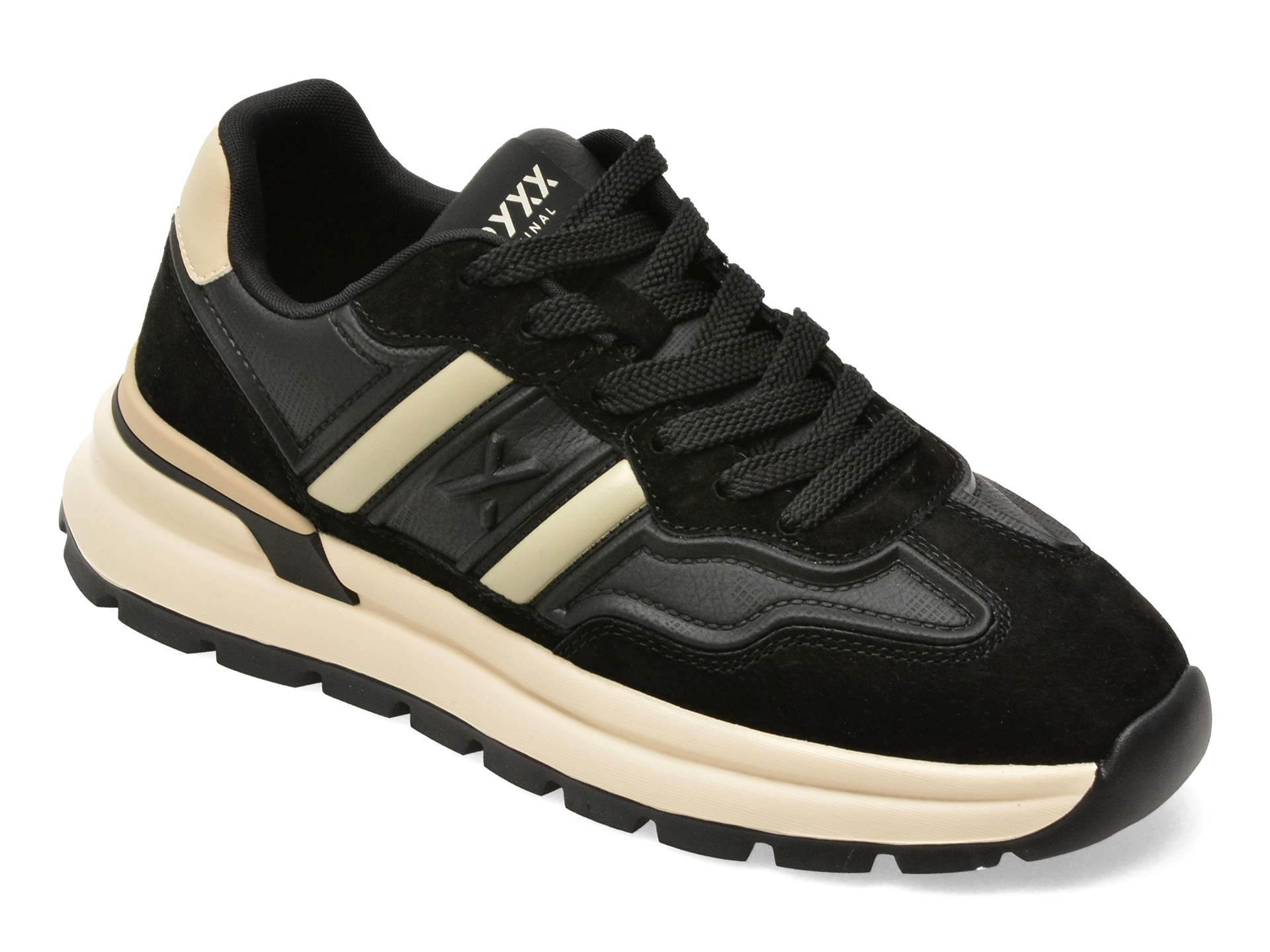 Pantofi sport GRYXX negri, 5316, din piele naturala
