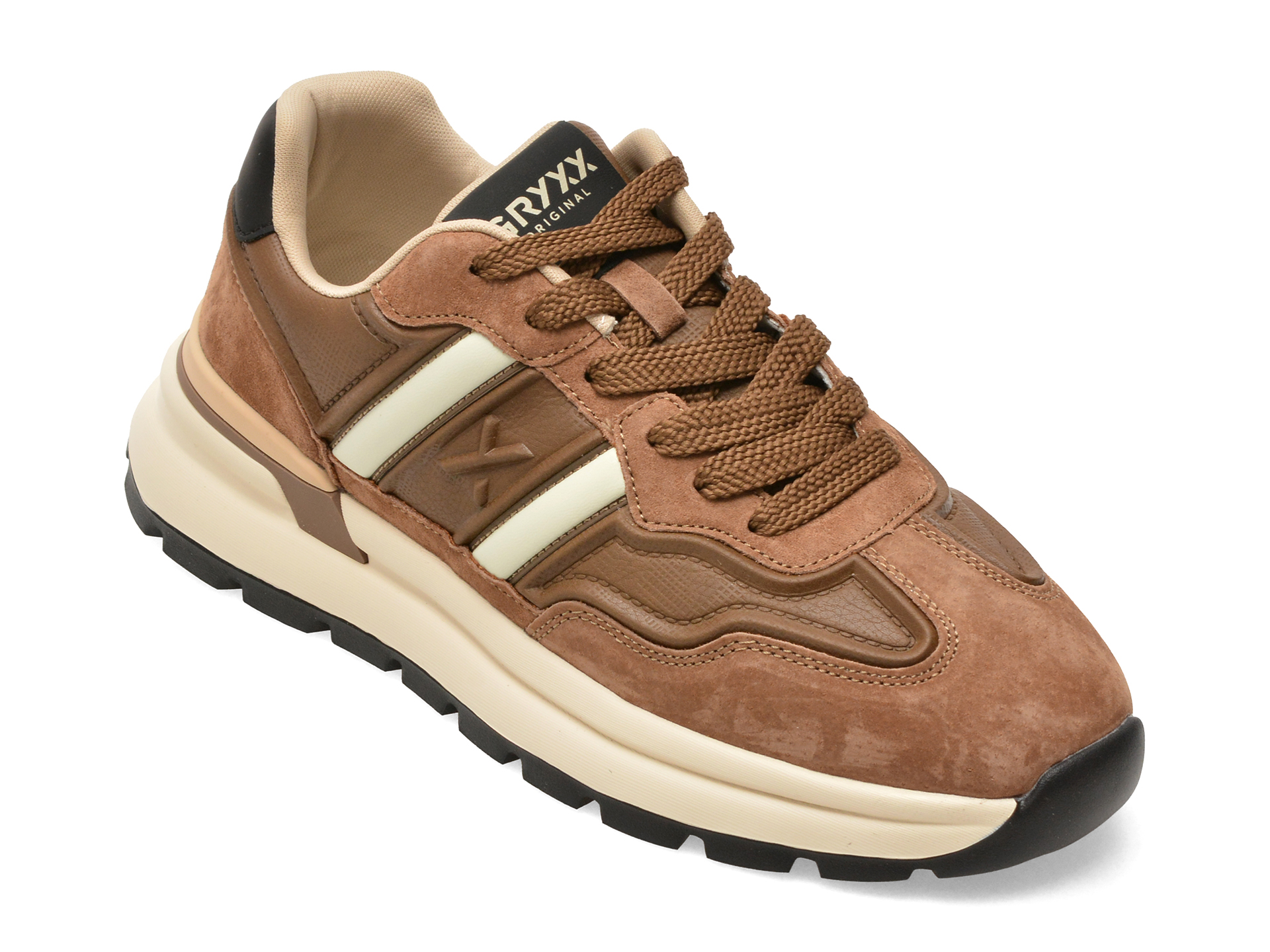Pantofi sport GRYXX maro, 5316, din piele naturala