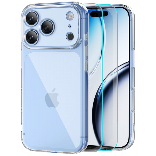 Husa pentru Apple iPhone 18 Pro / 17 Pro, Tech-Protect, Flexair with Screen Protector, Transparenta