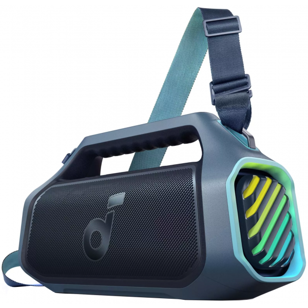 Boxa Portabila Bluetooth Anker SoundCore Boom 2 Plus New Version, 140W, TWS, RGB, Waterproof, Albastra A3134032