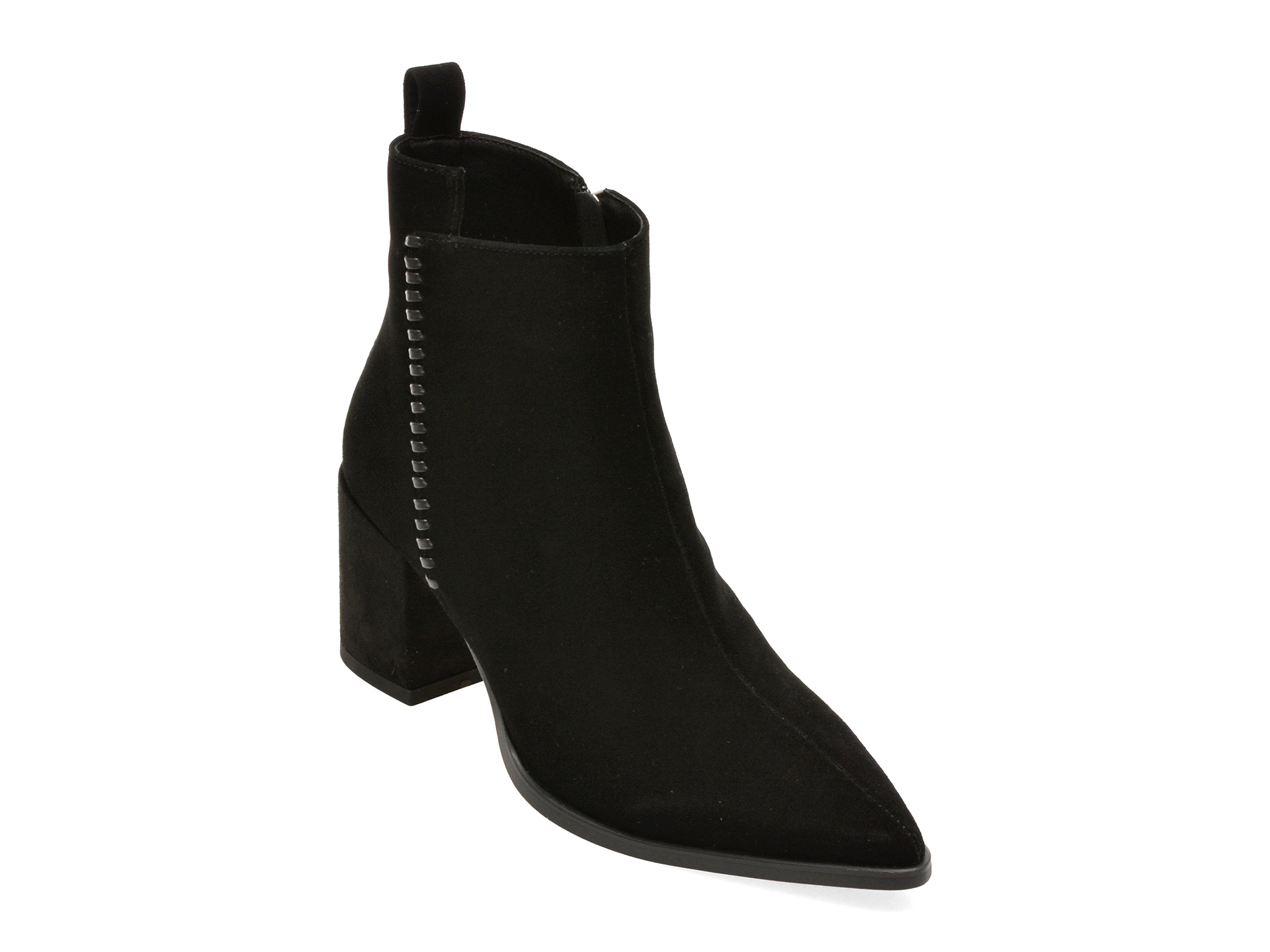Botine FLAVIA PASSINI negre, AC5996, din piele intoarsa