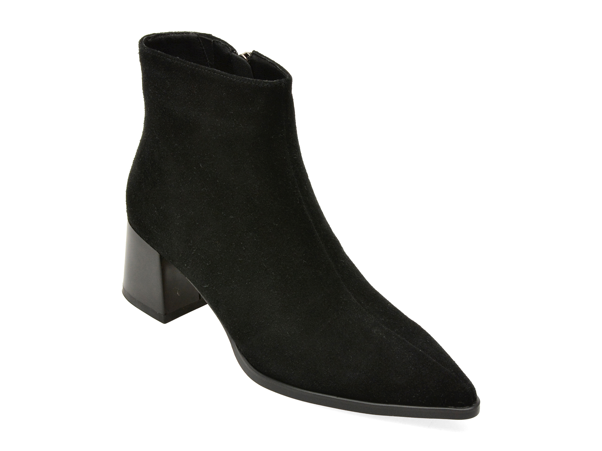 Botine FLAVIA PASSINI negre, AC6510, din piele intoarsa