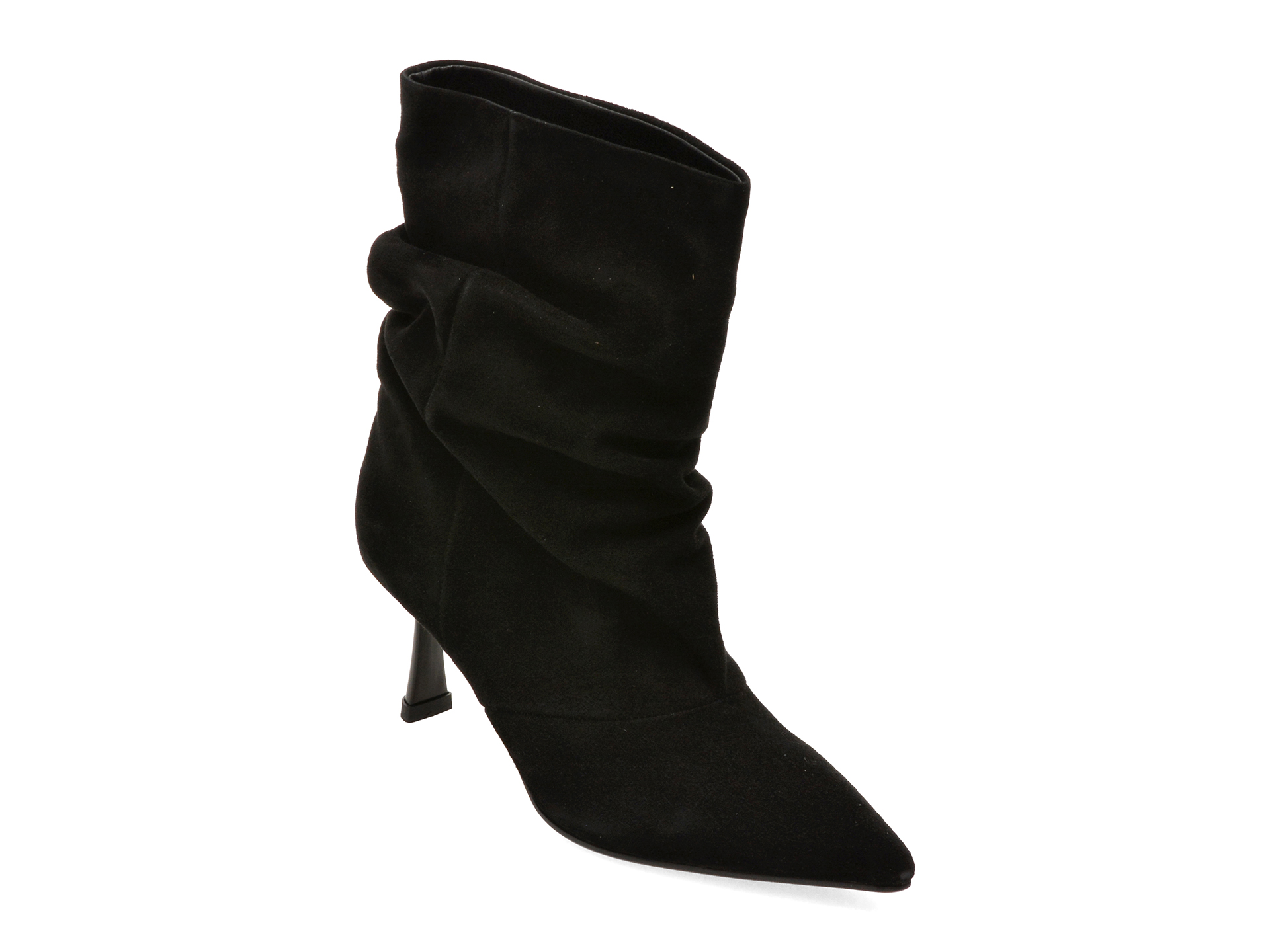 Botine elegante FLAVIA PASSINI negre, AC6248, din piele intoarsa
