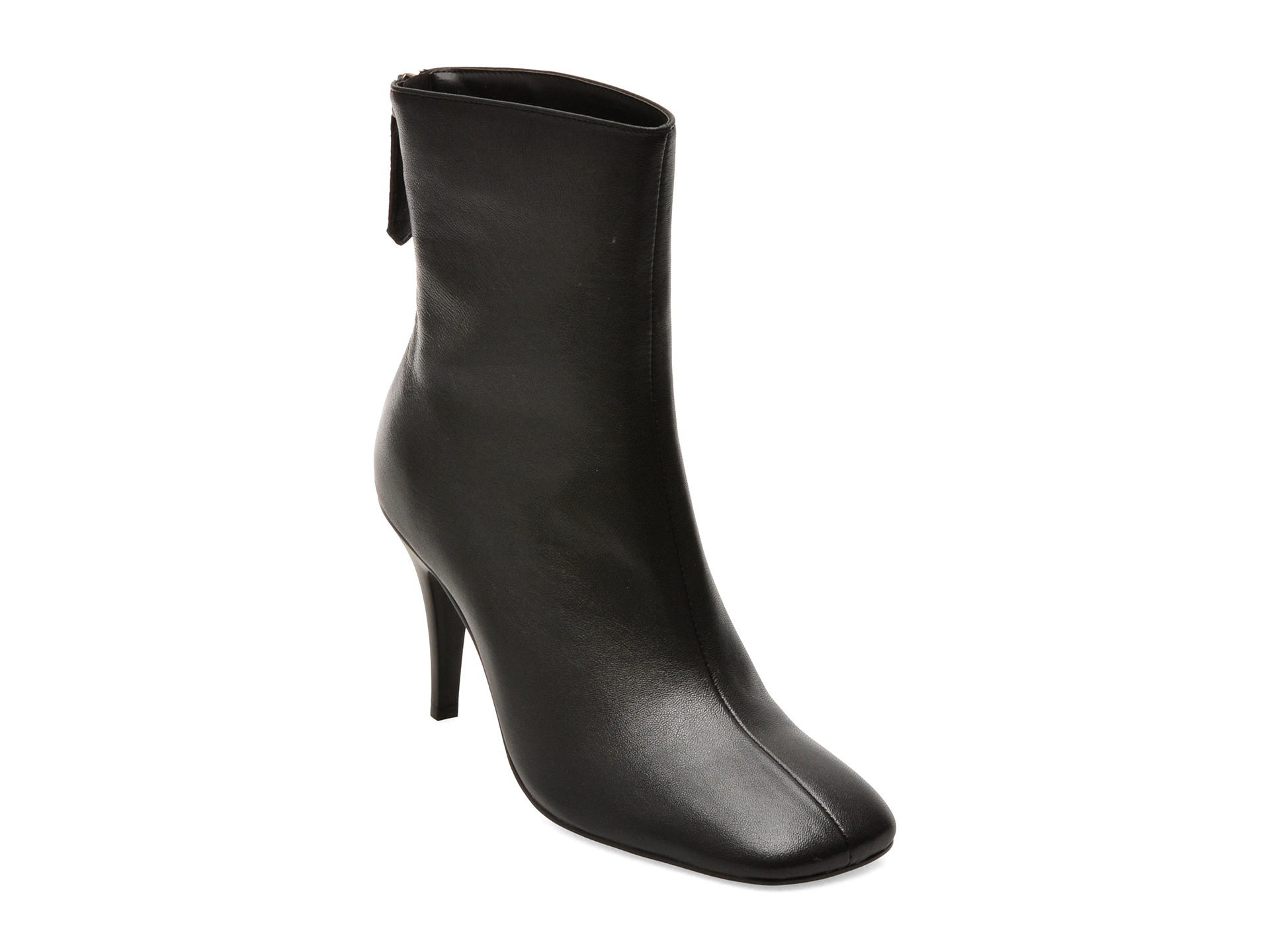 Botine elegante EPICA negre, 5H872, din piele naturala