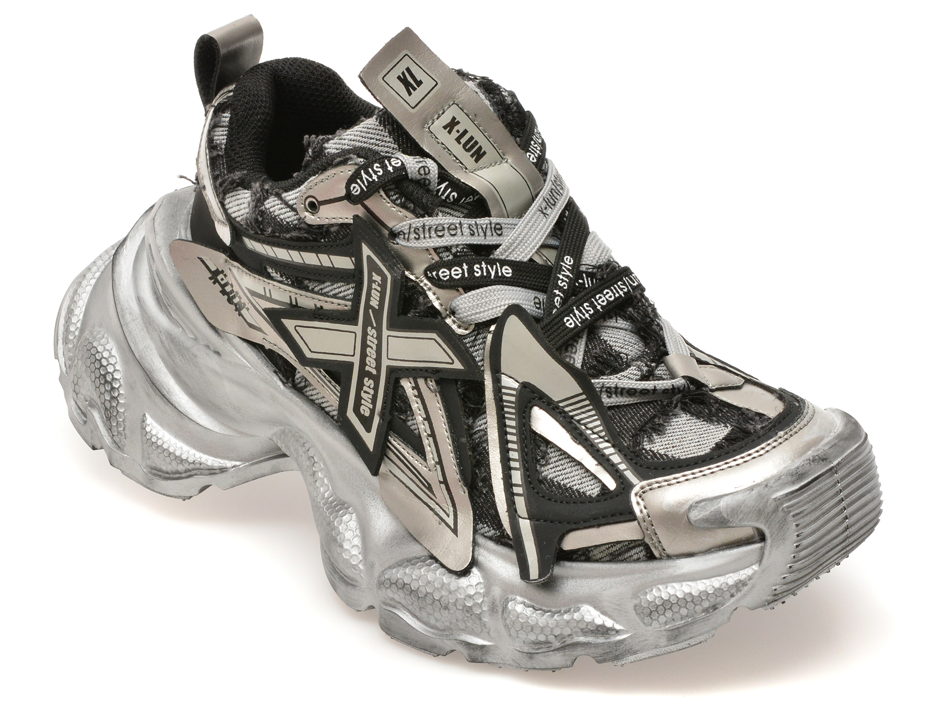 Pantofi sport GRYXX gri, XL001, din material textil