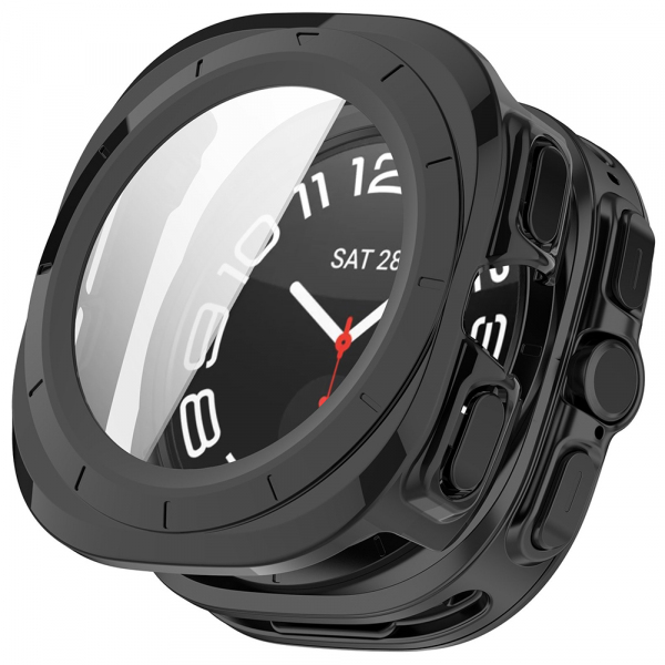 Husa pentru Samsung Galaxy Watch Ultra2, Techsuit, Defense360 Pro, Neagra