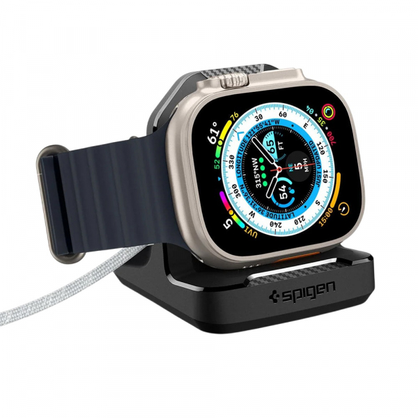 Suport Spigen Rugged Armor pentru Apple Watch Series, Negru AMP05764