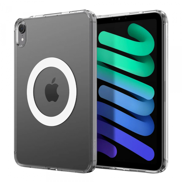 Husa pentru Apple iPad mini 2024 / mini 2021, Spigen, Ultra Hybrid MagFit, Transparenta Alba ACS11623