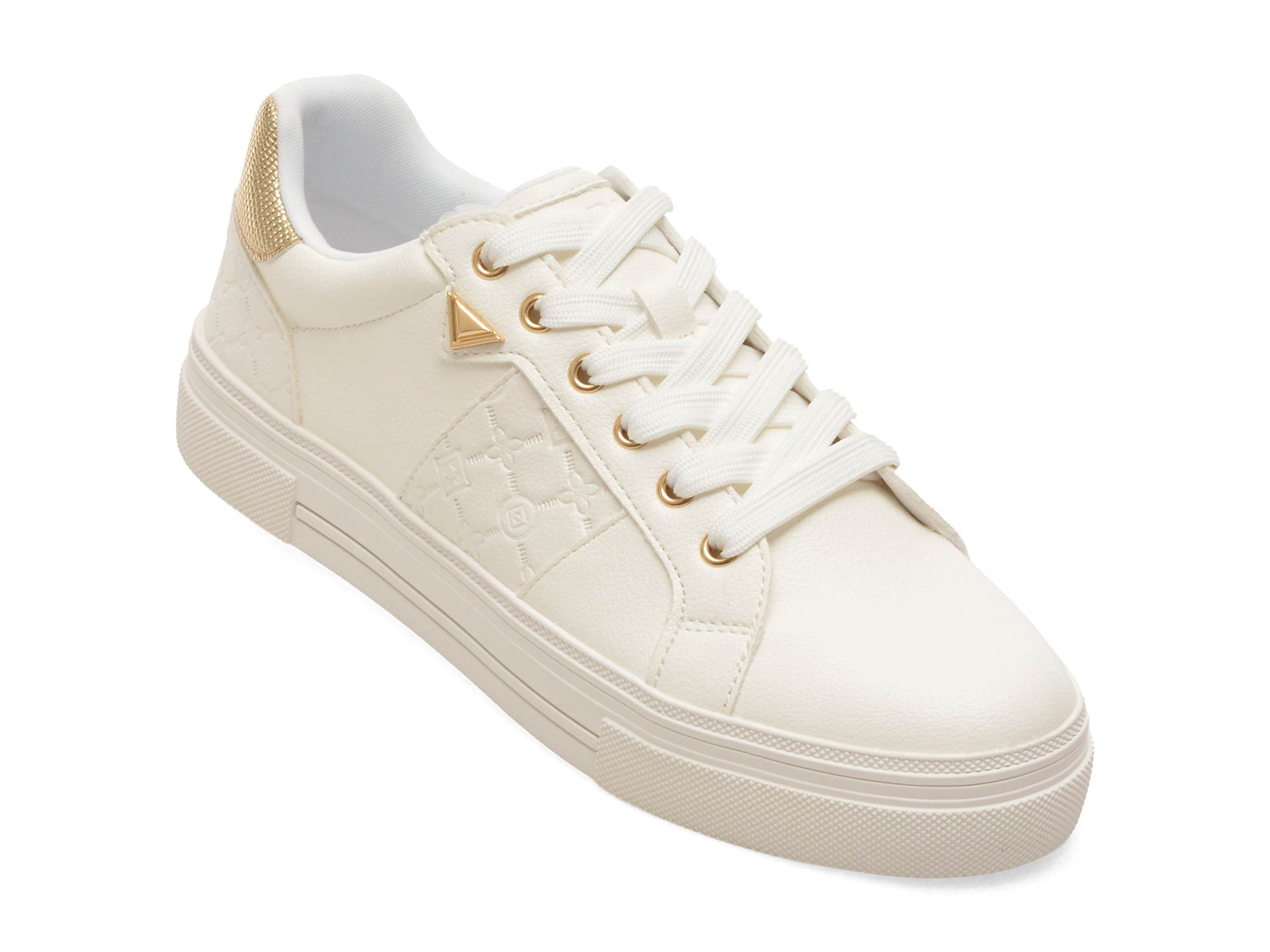 Pantofi sport ALDO albi, SADDIE 172, din piele ecologica