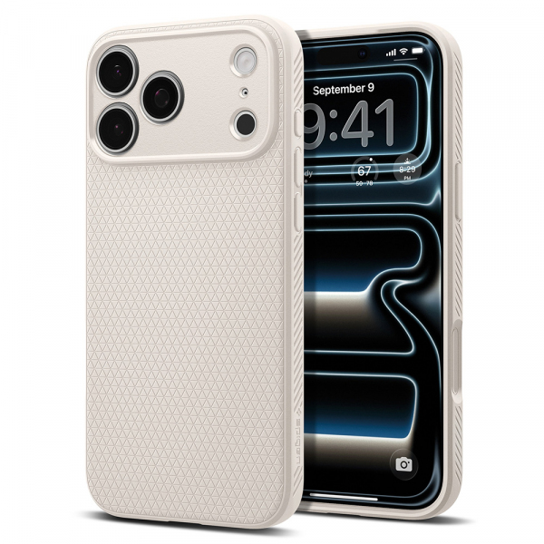 Husa pentru Apple iPhone 18 Pro / 17 Pro, Spigen, Liquid Air, Bej ACS12152
