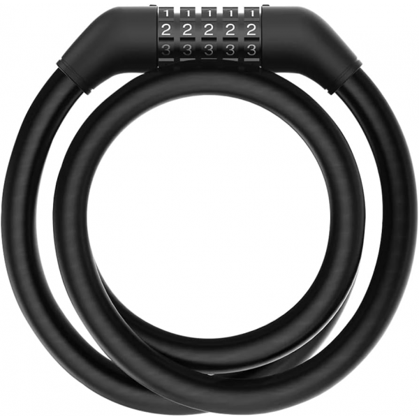 Cablu Antifurt Xiaomi pentru Trotineta Electrica, Neagra BHR6751GL