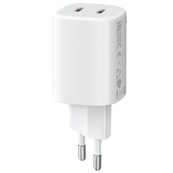 Incarcator Retea Xiaomi Nano Turbo, 45W, 3A, 2 x USB-C, Alb BHR087OEU