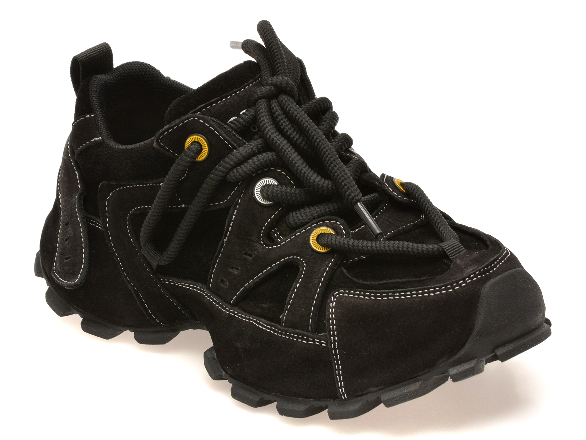 Pantofi sport GRYXX negri, 25057, din piele naturala
