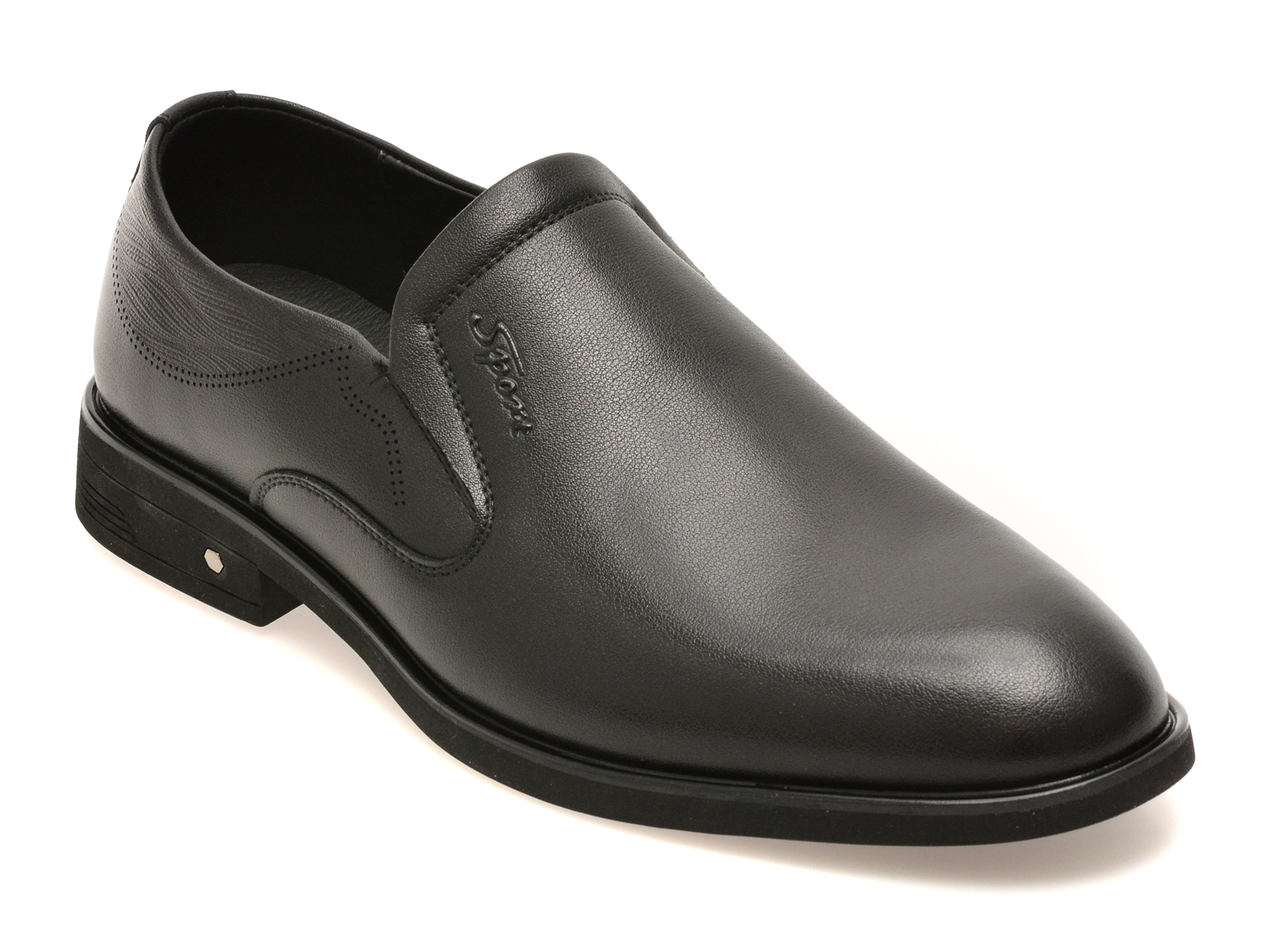 Pantofi eleganti BITE THE BULLET negri, 86087, din piele naturala