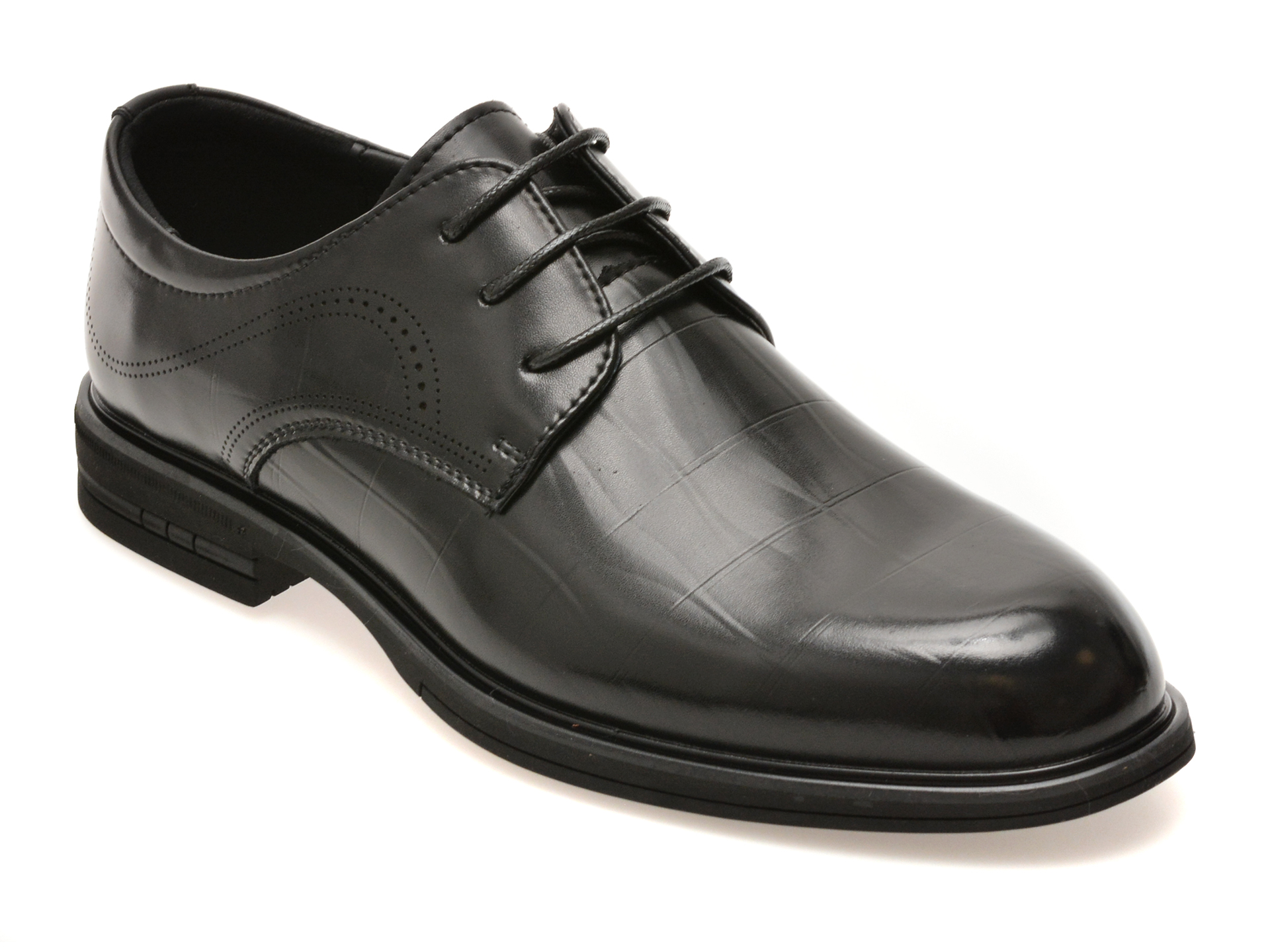 Pantofi eleganti BITE THE BULLET negri, 89622, din piele naturala