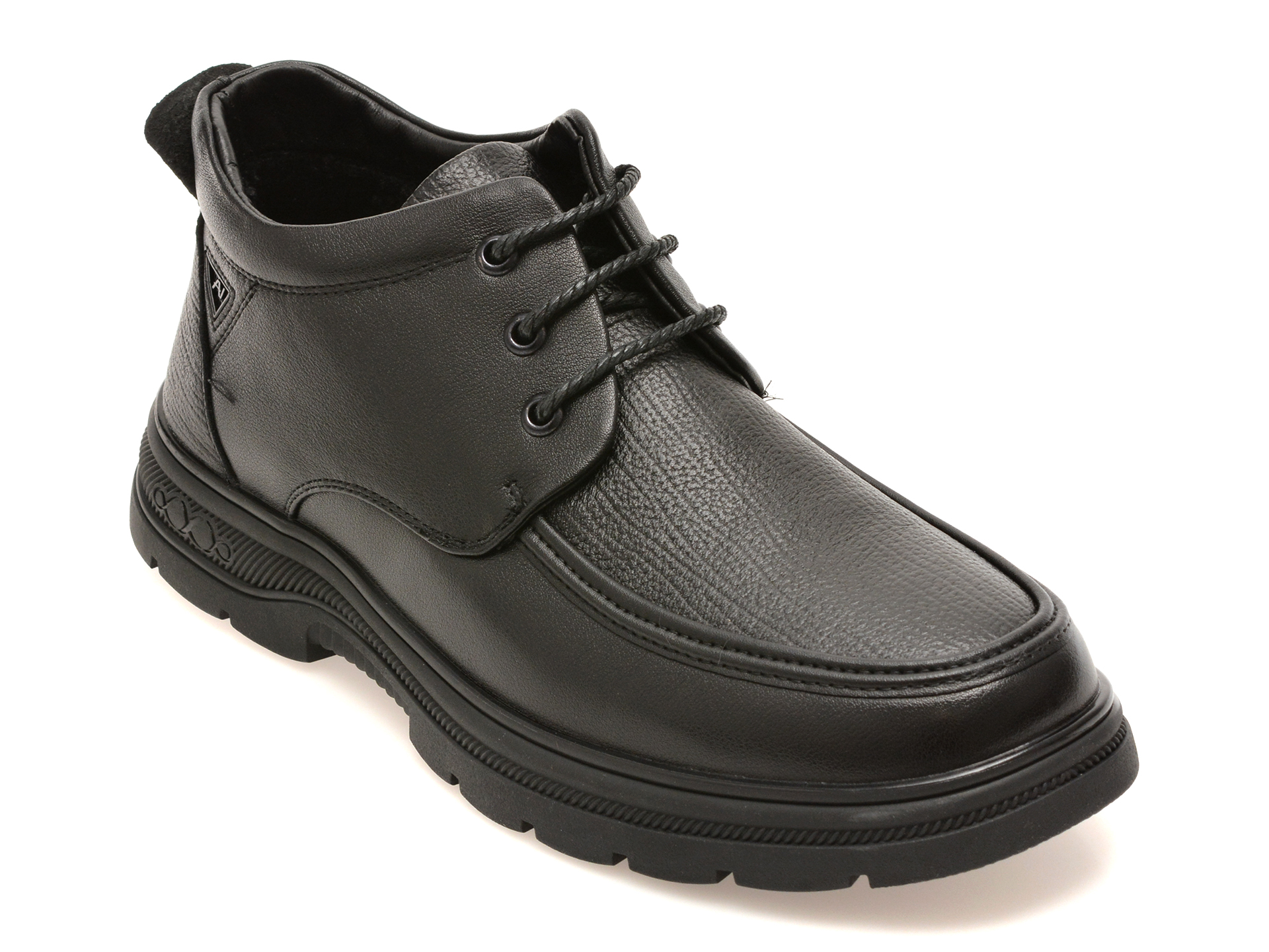 Ghete BITE THE BULLET negre, 69030, din piele naturala