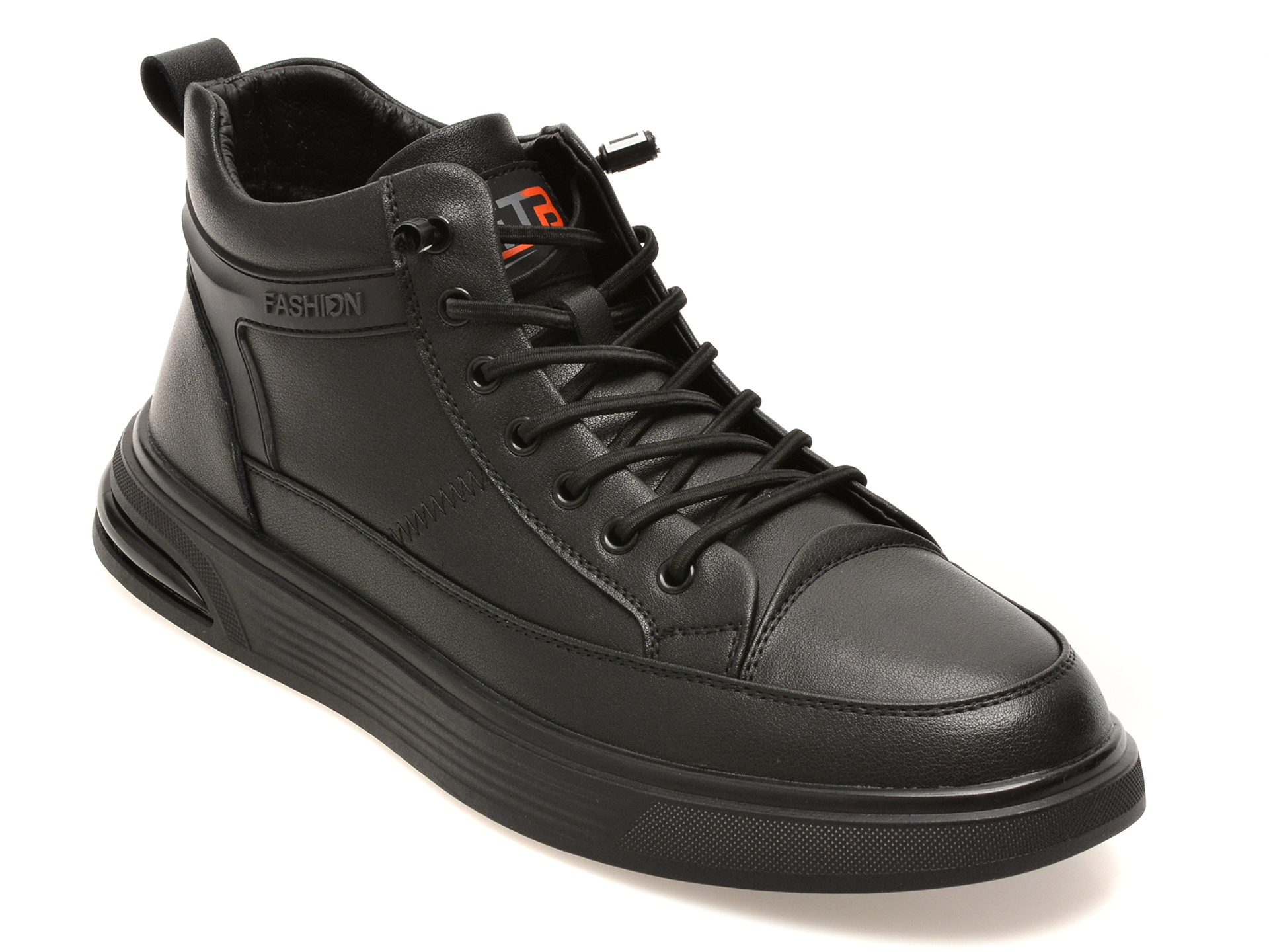 Ghete BITE THE BULLET negre, 82735, din piele naturala