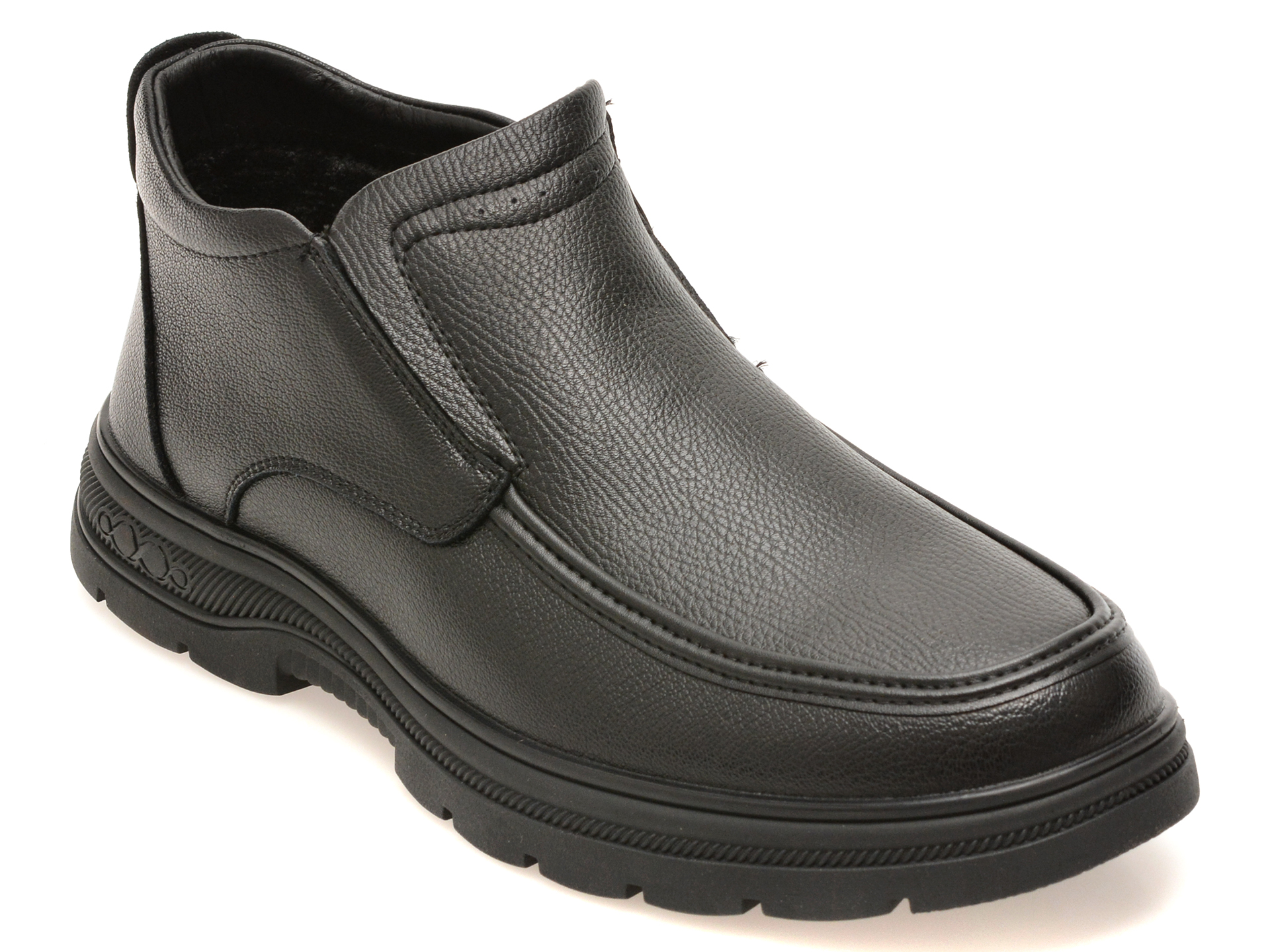 Ghete BITE THE BULLET negre, 86362, din piele naturala
