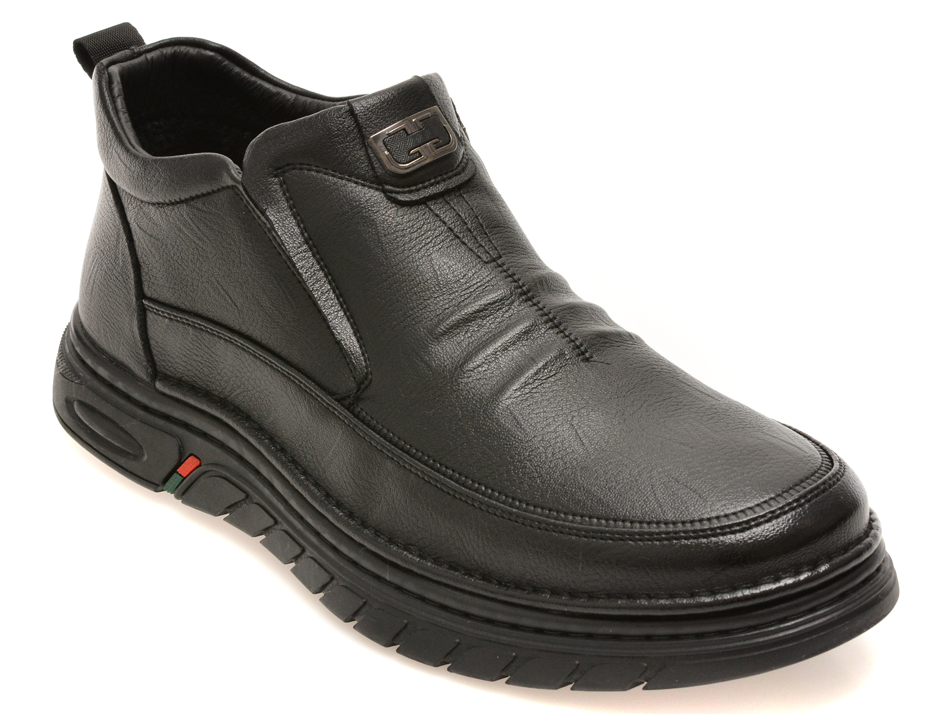 Ghete BITE THE BULLET negre, 86371, din piele naturala