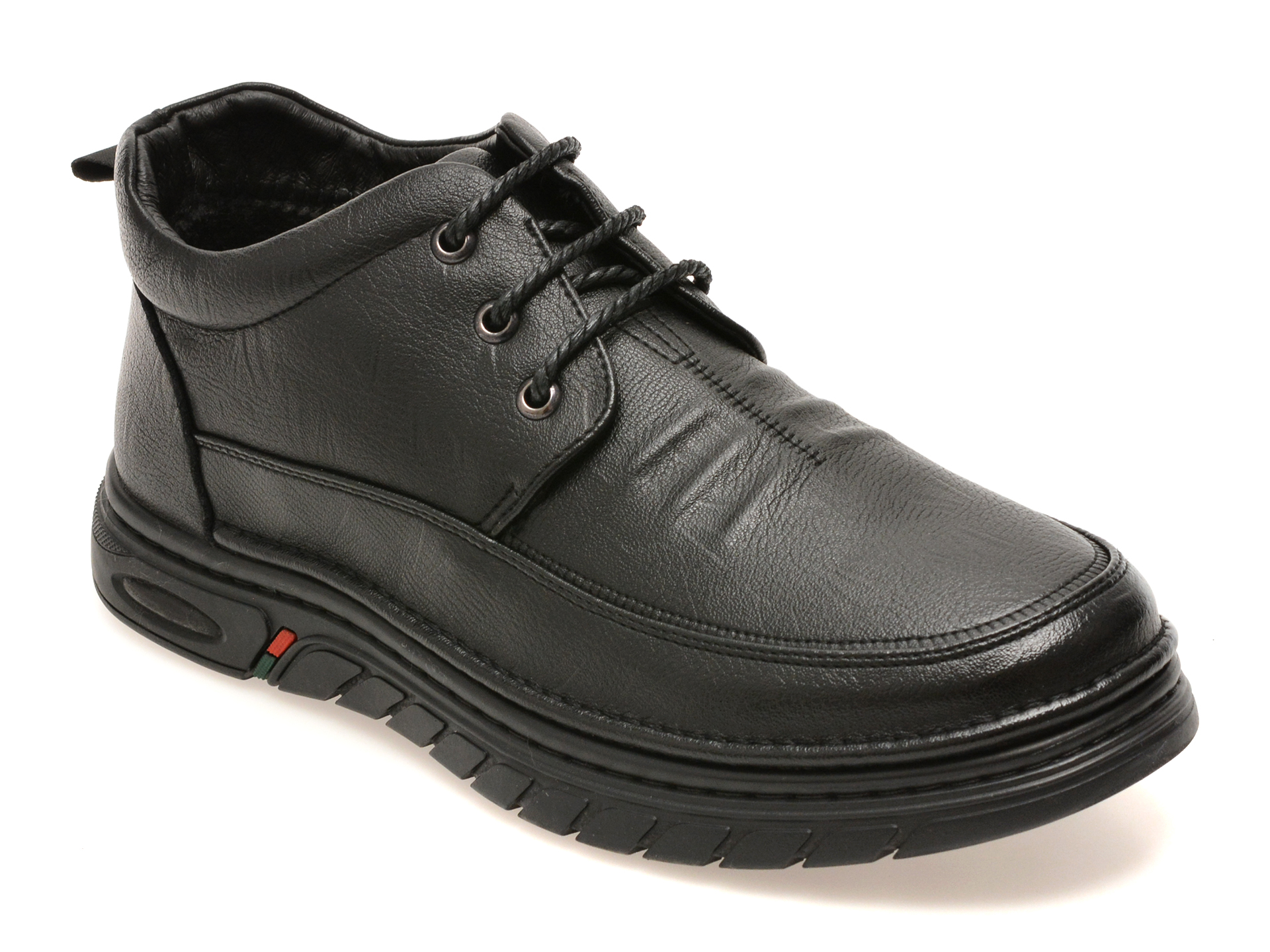 Ghete BITE THE BULLET negre, 86372, din piele naturala