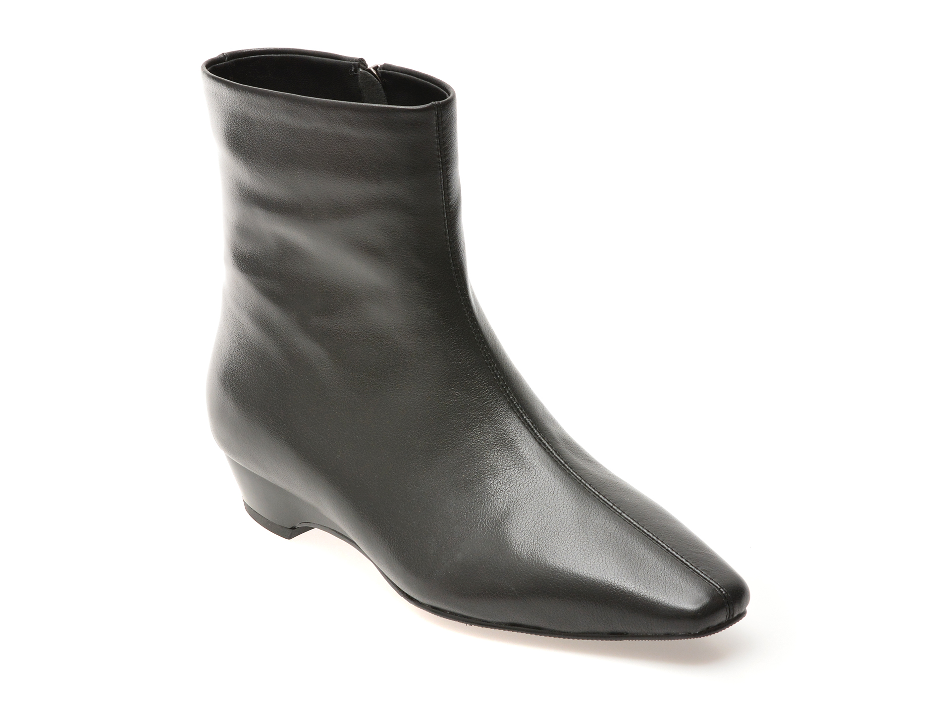Botine EPICA negre, 6W128, din piele naturala