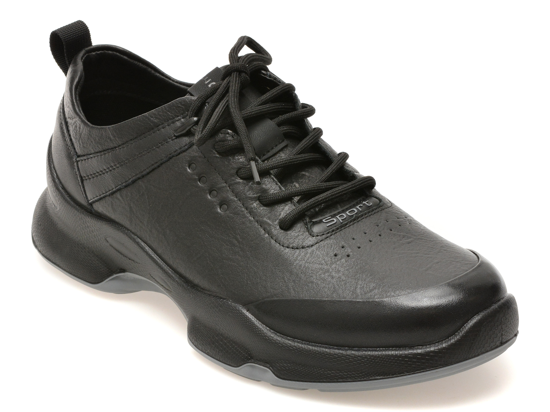 Pantofi sport EPICA negri, 26902, din piele naturala