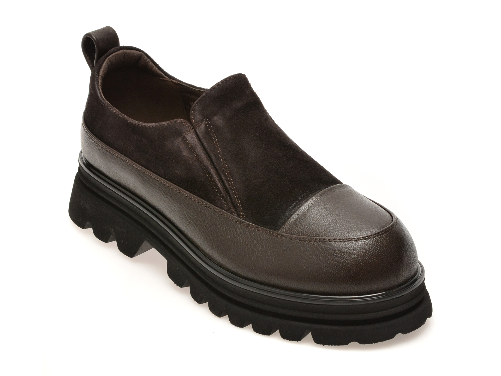 Mocasini EPICA maro, M1196, din piele naturala